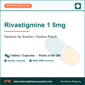 Rivastigmine 1 5mg - generic Exelon / Exelon Patch | International Pharmacy Mart