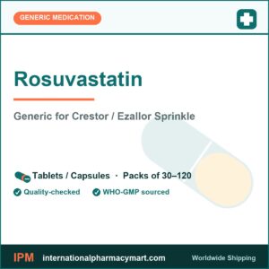 Rosuvastatin - generic Crestor / Ezallor Sprinkle | International Pharmacy Mart