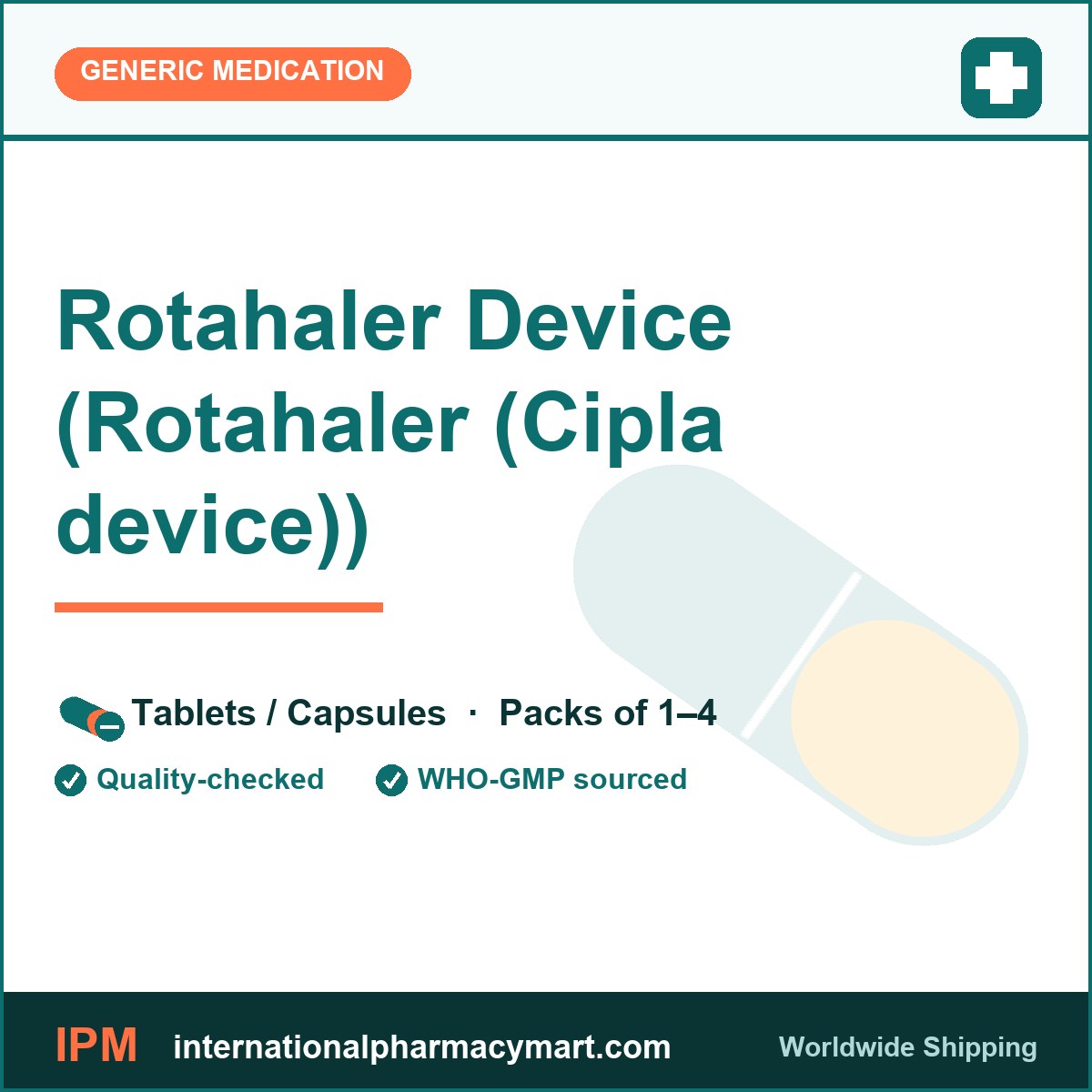 Rotahaler Device (Rotahaler (Cipla device)) | International Pharmacy Mart