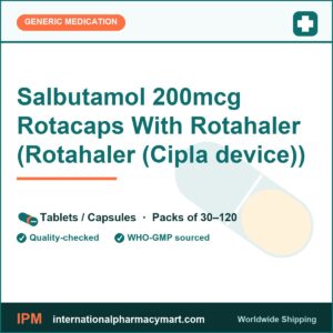 Salbutamol 200mcg Rotacaps With Rotahaler (Rotahaler (Cipla device)) | International Pharmacy Mart