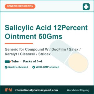 Salicylic Acid 12Percent Ointment 50Gms - generic Compound W / DuoFilm / Salex / Keralyt / Clearasil / Stridex | International Pharmacy Mart