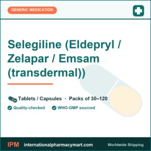 Selegiline (Eldepryl / Zelapar / Emsam (transdermal)) | International Pharmacy Mart