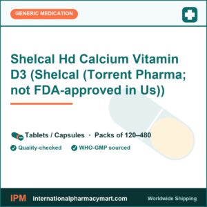 Shelcal Hd Calcium Vitamin D3 (Shelcal (Torrent Pharma; not FDA-approved in Us)) | International Pharmacy Mart