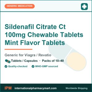 Sildenafil Citrate Ct 100mg Chewable Tablets Mint Flavor Tablets - generic Viagra / Revatio | International Pharmacy Mart