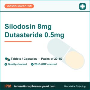 Silodosin 8mg Dutasteride 0.5mg | International Pharmacy Mart