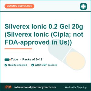 Silverex Ionic 0.2 Gel 20g (Silverex Ionic (Cipla; not FDA-approved in Us)) | International Pharmacy Mart