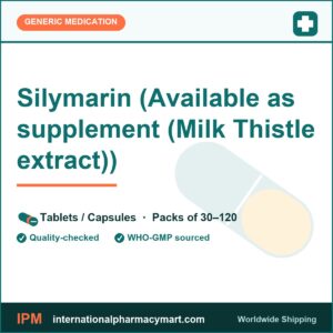 Silymarin (Available as supplement (Milk Thistle extract)) | International Pharmacy Mart