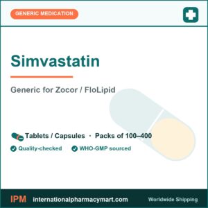 Simvastatin - generic Zocor / FloLipid | International Pharmacy Mart