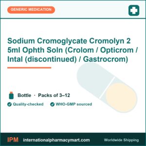 Sodium Cromoglycate Cromolyn 2 5ml Ophth Soln (Crolom / Opticrom / Intal (discontinued) / Gastrocrom) | International Pharmacy Mart