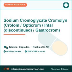 Sodium Cromoglycate Cromolyn (Crolom / Opticrom / Intal (discontinued) / Gastrocrom) | International Pharmacy Mart