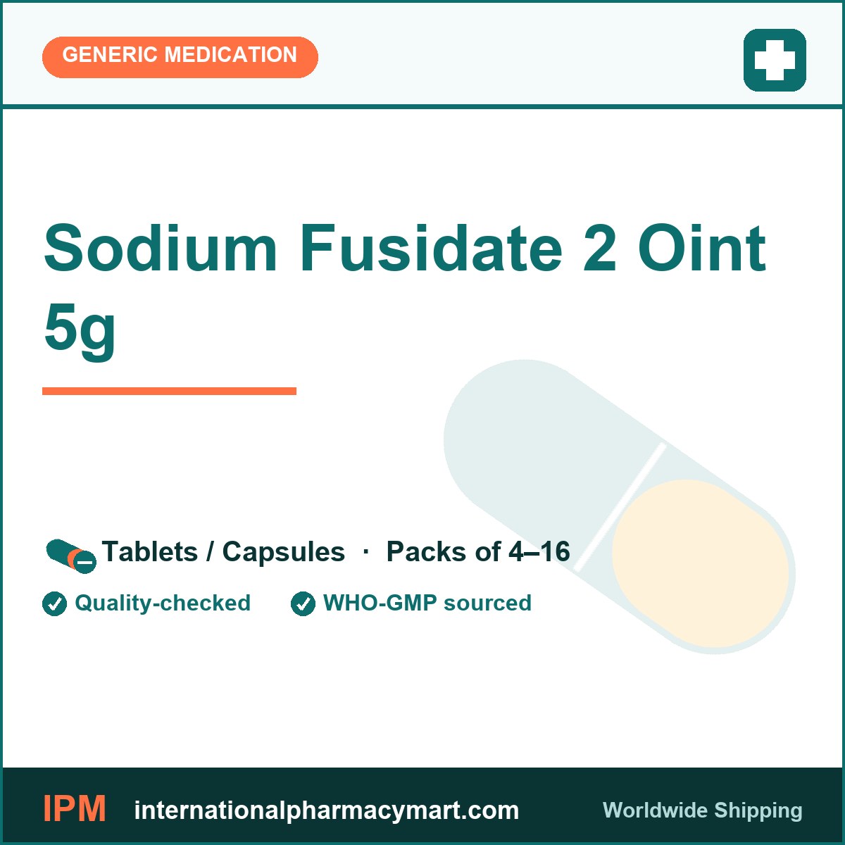 Sodium Fusidate 2 Oint 5g | International Pharmacy Mart