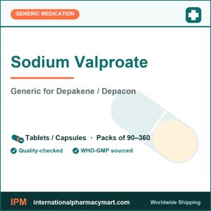 Sodium Valproate - generic Depakene / Depacon | International Pharmacy Mart