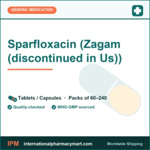 Sparfloxacin (Zagam (discontinued in Us)) | International Pharmacy Mart