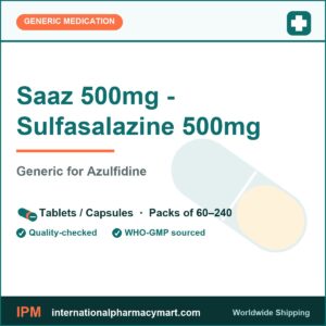 Saaz 500mg - Sulfasalazine 500mg - generic Azulfidine | International Pharmacy Mart