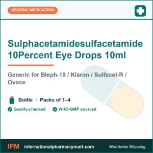 Sulphacetamidesulfacetamide 10Percent Eye Drops 10ml - generic Bleph-10 / Klaron / Sulfacet-R / Ovace | International Pharmacy Mart