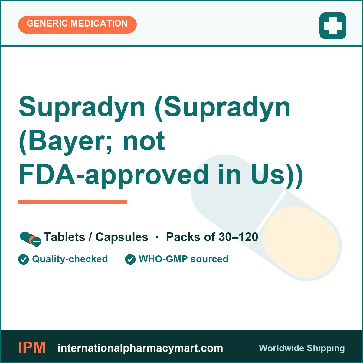 Supradyn (Supradyn (Bayer; not FDA-approved in Us)) | International Pharmacy Mart