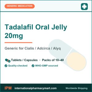 Tadalafil Oral Jelly 20mg - generic Cialis / Adcirca / Alyq | International Pharmacy Mart