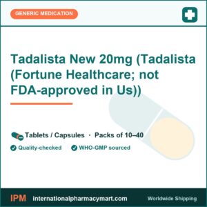 Tadalista New 20mg (Tadalista (Fortune Healthcare; not FDA-approved in Us)) | International Pharmacy Mart