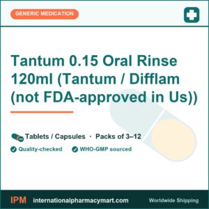 Tantum 0.15 Oral Rinse 120ml (Tantum / Difflam (not FDA-approved in Us)) | International Pharmacy Mart