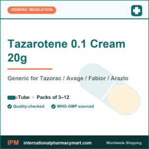 Tazarotene 0.1 Cream 20g - generic Tazorac / Avage / Fabior / Arazlo | International Pharmacy Mart