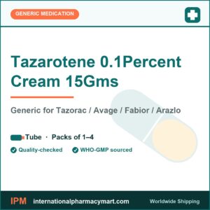 Tazarotene 0.1Percent Cream 15Gms - generic Tazorac / Avage / Fabior / Arazlo | International Pharmacy Mart