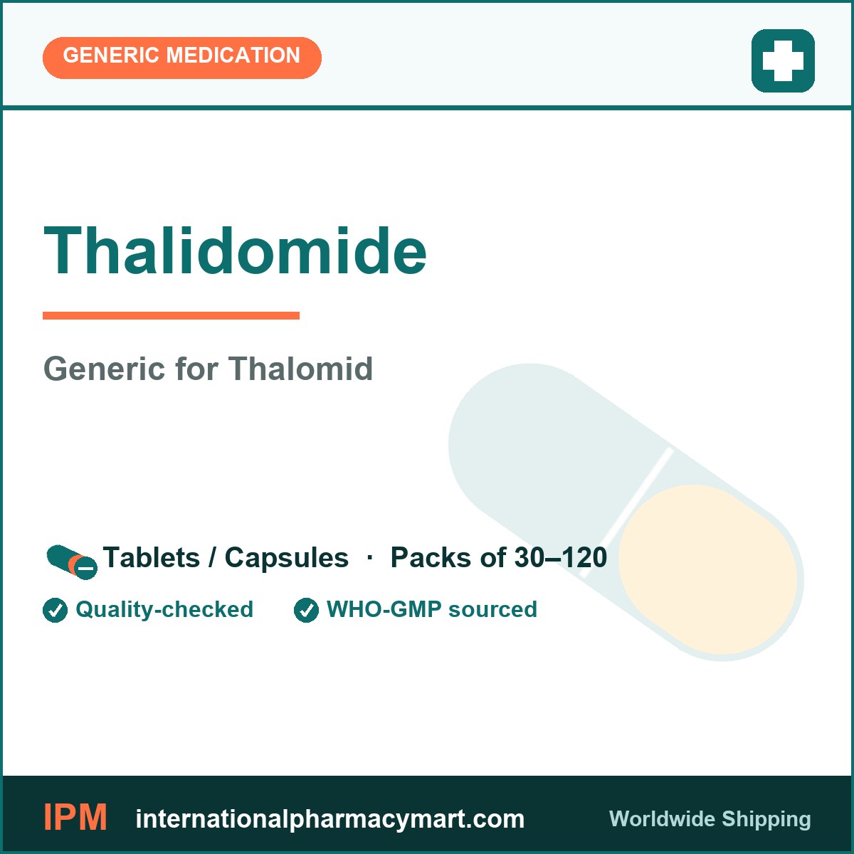 Thalidomide - generic Thalomid | International Pharmacy Mart