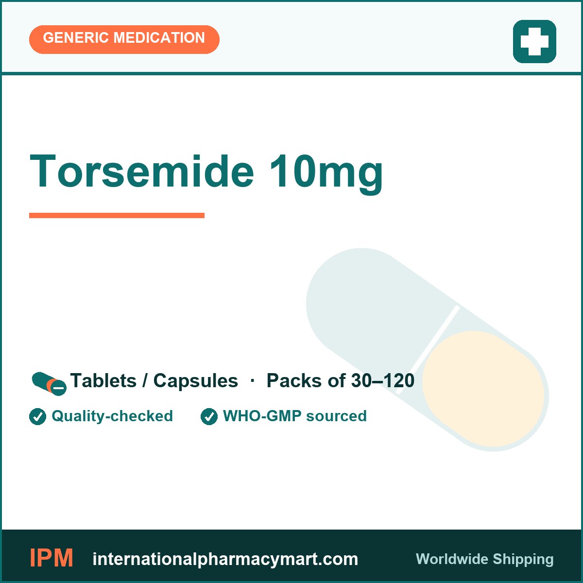 Torsemide 10mg | International Pharmacy Mart