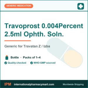Travoprost 0.004Percent 2.5ml Ophth. Soln. - generic Travatan Z / Izba | International Pharmacy Mart