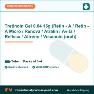 Tretinoin Gel 0.04 15g (Retin - A / Retin - A Micro / Renova / Atralin / Avita / Refissa / Altreno / Vesanoid (oral)) | International Pharmacy Mart