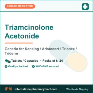 Triamcinolone Acetonide - generic Kenalog / Aristocort / Trianex / Triderm | International Pharmacy Mart