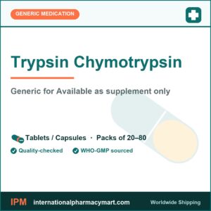 Trypsin Chymotrypsin - generic Available as supplement only | International Pharmacy Mart