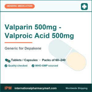 Valparin 500mg - Valproic Acid 500mg - generic Depakene | International Pharmacy Mart