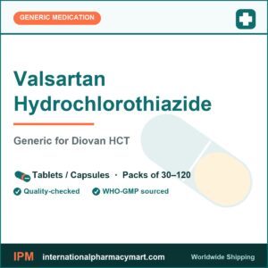 Valsartan Hydrochlorothiazide - generic Diovan HCT | International Pharmacy Mart