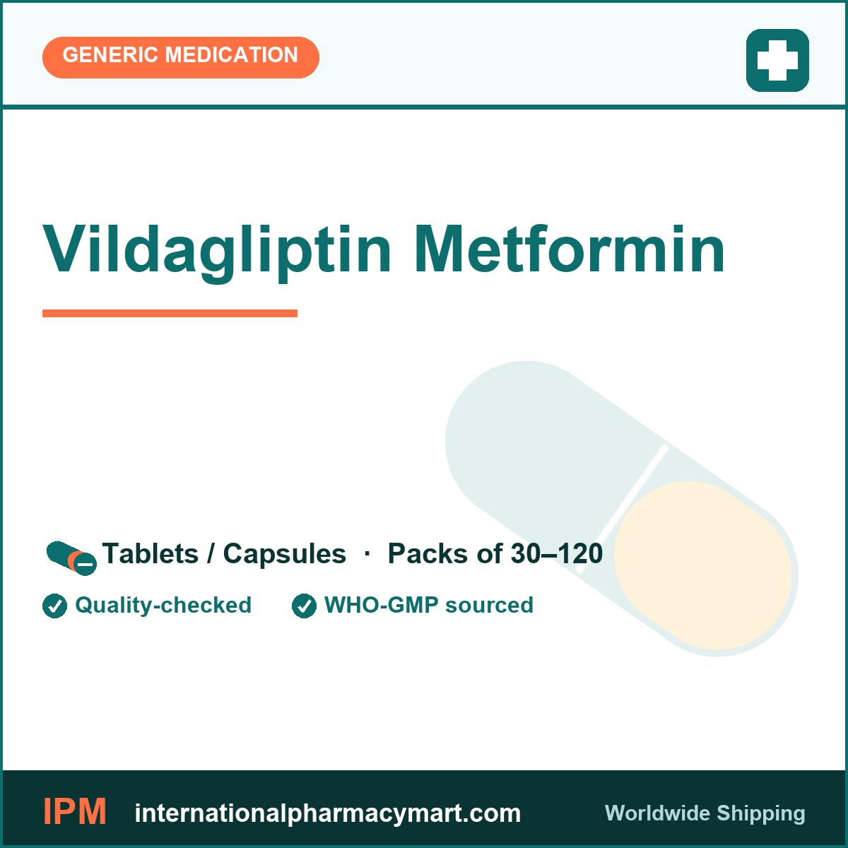 Vildagliptin Metformin | International Pharmacy Mart