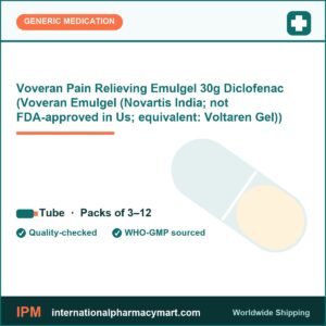 Voveran Pain Relieving Emulgel 30g Diclofenac (Voveran Emulgel (Novartis India; not FDA-approved in Us; equivalent: Voltaren Gel)) | International Pharmacy Mart