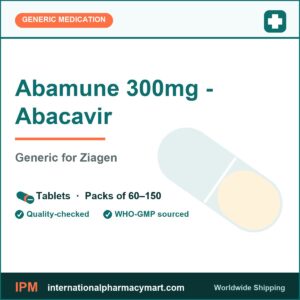 Abamune 300mg abacavir tablets - generic Ziagen - International Pharmacy Mart