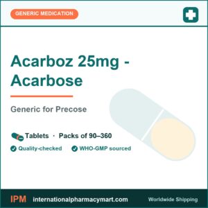 Acarboz 25mg acarbose tablets - generic Precose - International Pharmacy Mart