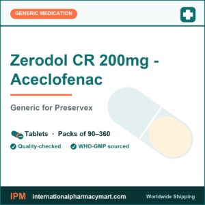 Zerodol CR 200mg aceclofenac controlled-release tablets - International Pharmacy Mart
