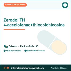 Zerodol TH 4 aceclofenac and thiocolchicoside tablets - International Pharmacy Mart