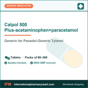 Calpol 500 acetaminophen (paracetamol) 500mg tablets - generic Tylenol - International Pharmacy Mart